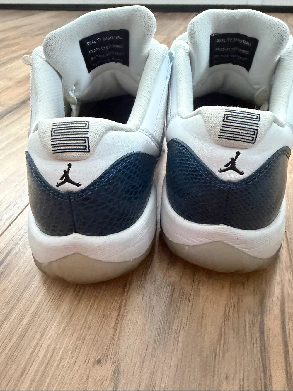 Jordan Kids White and Teal Snake-Print Sneakers